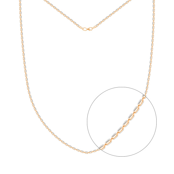 Золоте кольє з комбінованого золота (арт. 350276) – зображення 1