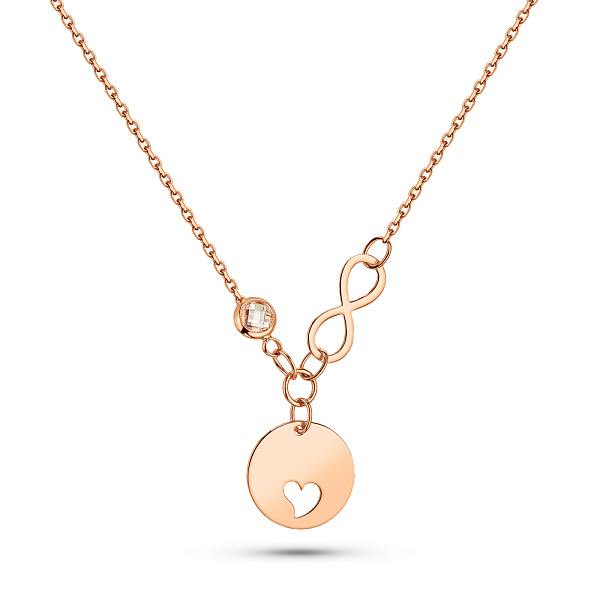 Золоте кольє з фіанітом (арт. 352492) – зображення 1