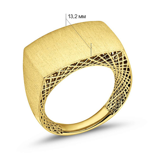 Каблучка з жовтого золота Francelli (арт. 1401025жм) – зображення 3