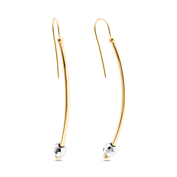 Золоті сережки без каменів (арт. 104568ж) – зображення 1