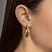 Золотые серьги-конго (арт. 103587/25) – изображение 2