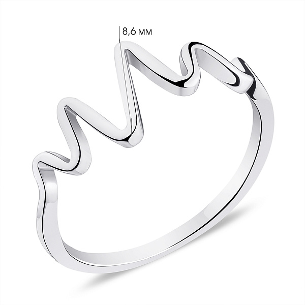 Серебряное кольцо без камней (арт. 7501/5140) – изображение 2