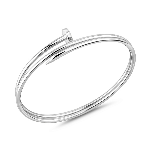 Золотой жесткий браслет Гвоздь без камней (арт. 3261418б) – изображение 1