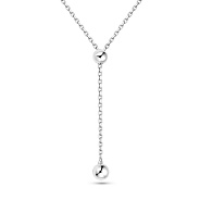 Колье Fly из белого золота с шариками (арт. 352373/1б)