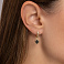 Серебряные серьги с ониксом (арт. 7502/10059/8жо) – изображение 2
