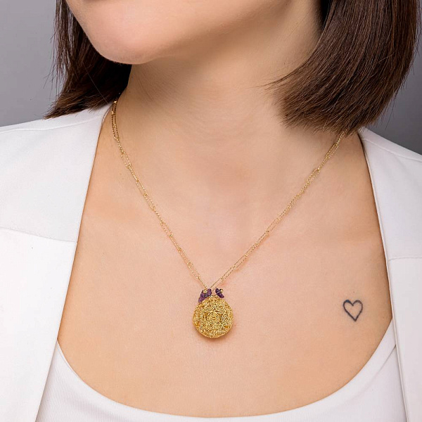 Масивне золоте кольє Francelli (арт. 352704жпф) – зображення 3