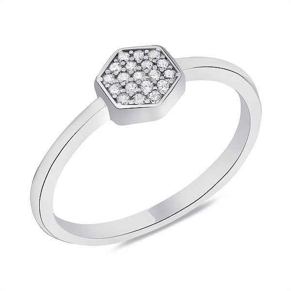 Серебряное кольцо с фианитами (арт. 7501/6039) – изображение 1