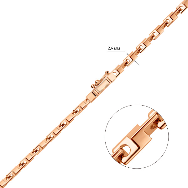 Золотий ланцюжок плетіння Фантазійне (арт. цл360394) – зображення 2