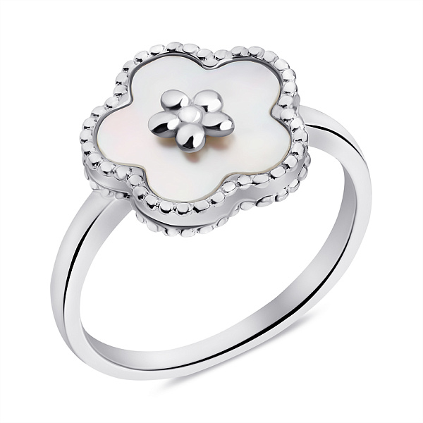 Серебряное кольцо с перламутром (арт. 7501/6795/15п) – изображение 1