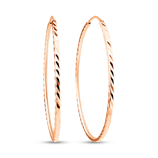 Золотые серьги-кольца (арт. 121903/35) – изображение 1