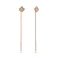 Золоті сережки-протяжки з фіанітами (арт. 1091652/8) – зображення 1