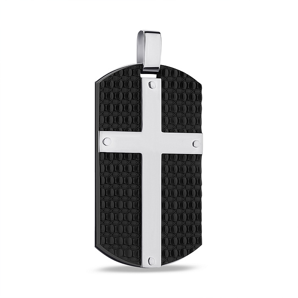 Серебряный кулон с ониксом (арт. 7503/4000о) – изображение 1