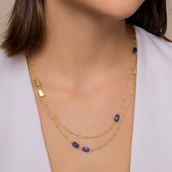 Колье Francelli из желтого золота (арт. 352732жс) – изображение 2