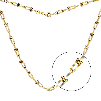 Фото Серебряное колье Trendy Style с желтым родированием (арт. 7507/2008ж)