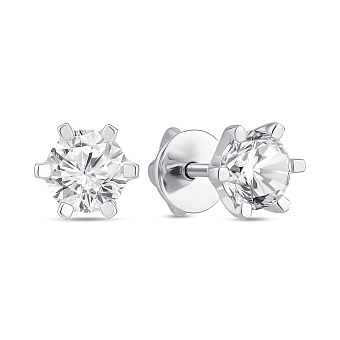 Фото Серебряные серьги с фианитами (арт. 7918/2967)