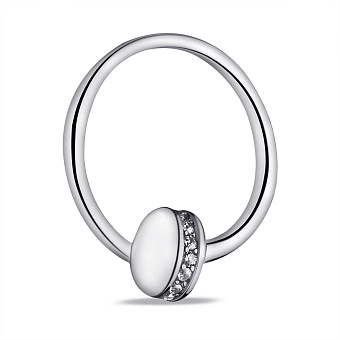 Серебряный подвес Гвоздь с фианитами (арт. 7503/4305)