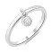 Серебряное кольцо с одним фианитом (арт. 7501/6953) – изображение 1