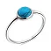 Каблучка зі срібла з бірюзою (арт. 7501/6638Б) – зображення 1