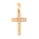 Хрестик з золота з діамантами  (арт. П011380010) – зображення 1