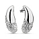 Серьги из белого золота Francelli (арт. е1091752б) – изображение 1