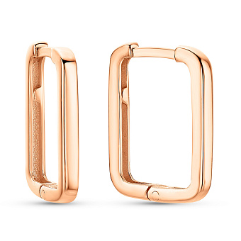 Фото Золотые серьги без камней (арт. 109691/15)