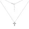 Серебряное колье с крестиком (арт. 7507/2366амлн) – изображение 2
