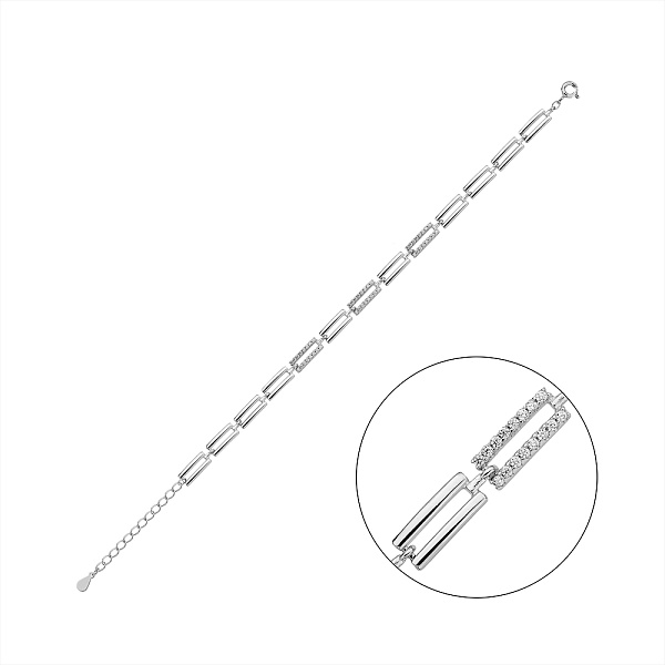 Браслет из серебра с фианитами (арт. 7509/4901) – изображение 1