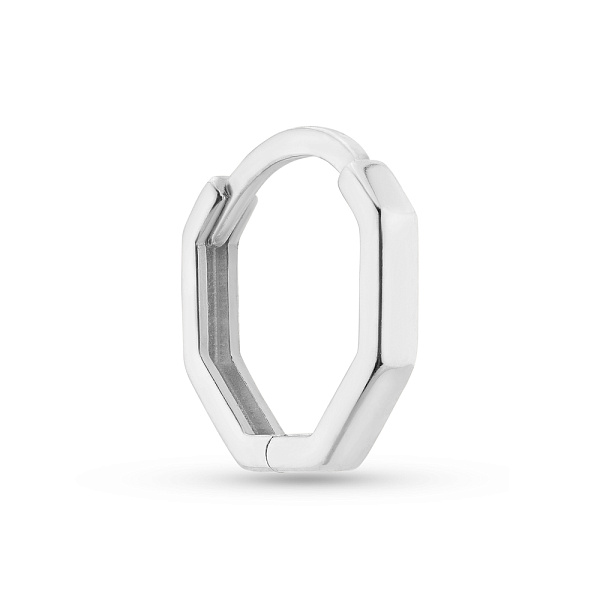 Золотая моносерьга без камней (арт. 110852бЯ) – изображение 1