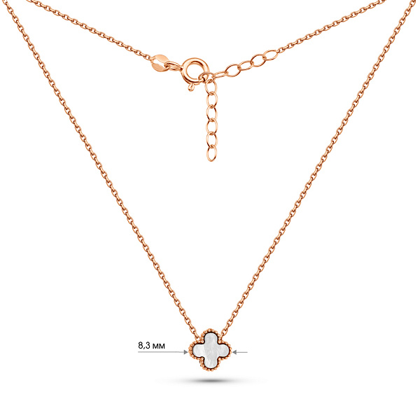 Золоте кольє з перламутром (арт. 352773/8п) – зображення 5