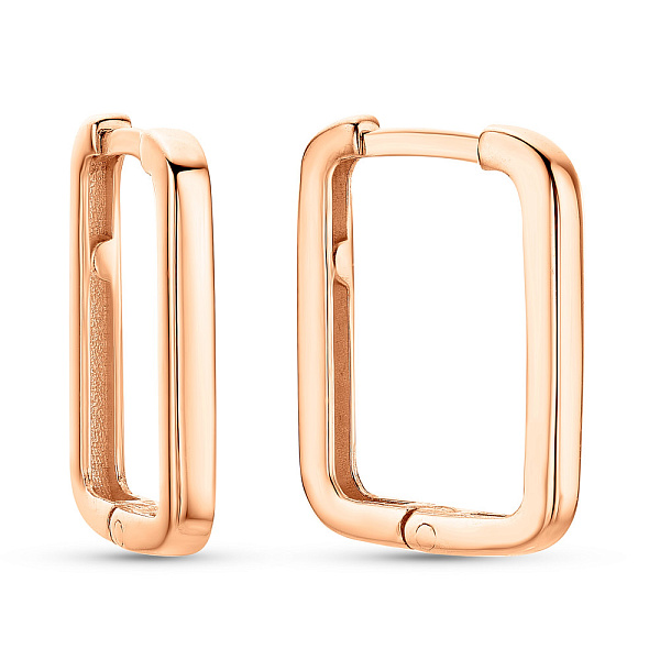 Золотые серьги без камней (арт. 109691/15) – изображение 1