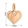 Золотий кулон Сердечко (арт. 424864) – зображення 4