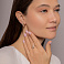 Серьги из красного золота Змея с фианитами (арт. 1092106з) – изображение 3