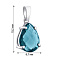 Серебряный кулон Капля с топазом (арт. 7503/2151067Пл) – изображение 2