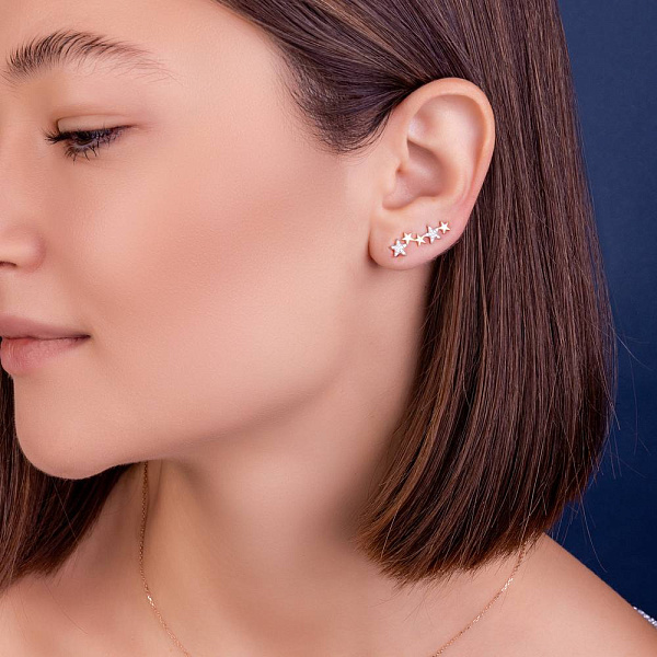 Золоті сережки-клаймбери (арт. 1101012) – зображення 2