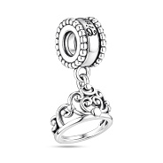 Фото Серебряный шарм Тиара принцессы (арт. 7903/4515)