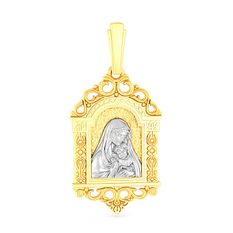 Фото Ладанка из золота без камней (арт. 440933ж)