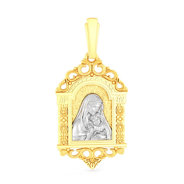 Ладанка из золота без камней (арт. 440933ж) – изображение 1