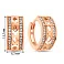 Серьги из красного золота с фианитами (арт. 109280/15) – изображение 2