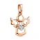 Золотая подвеска Ангел с фианитами (арт. 440498) – изображение 1