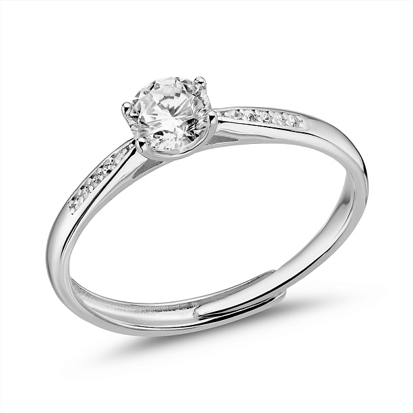 Серебряное кольцо с фианитами (арт. 7501/8084) – изображение 1