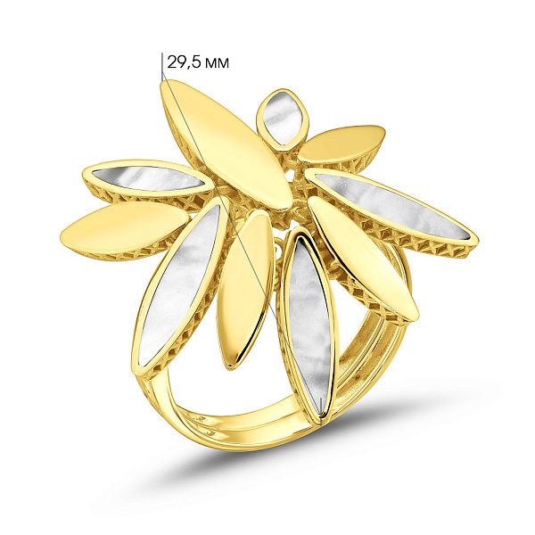 Масивна золота каблучка Francelli (арт. 156235жп) – зображення 5