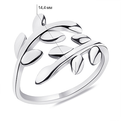 Серебряное кольцо Ветка (арт. 7501/901-01015)