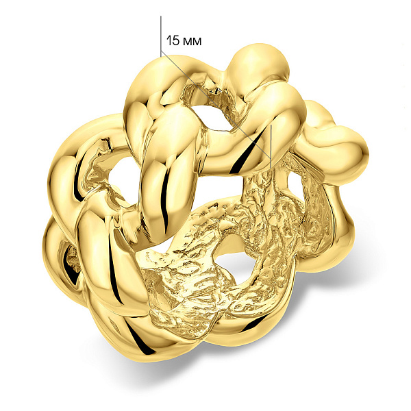 Кольцо из желтого золота Francelli (арт. 155775ж) – изображение 2