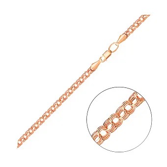 Золотий ланцюжок плетіння Бісмарк потрійний (арт. 300412)