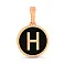 Золотой кулон Буква Н с эмалью (арт. 440965еч) – изображение 1