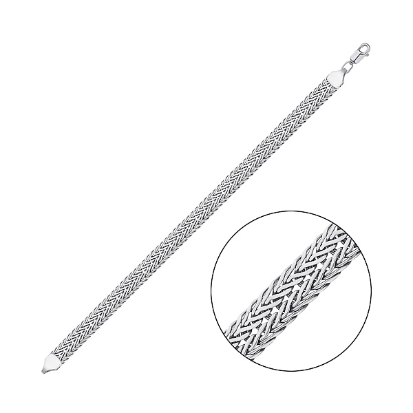 Серебряный браслет плетения Спига (арт. 7909/8016.20) – изображение 1