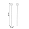Золоті сережки-протяжки (арт. 110820б) – зображення 5