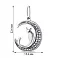 Серебряный кулон с фианитами (арт. 7503/П2Ф/1128) – изображение 2