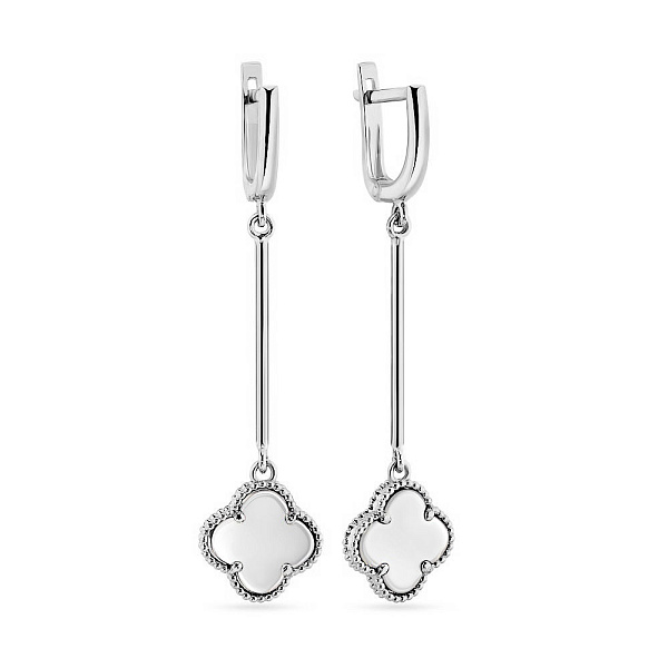 Золотые серьги с перламутром (арт. 105020бп) – изображение 1