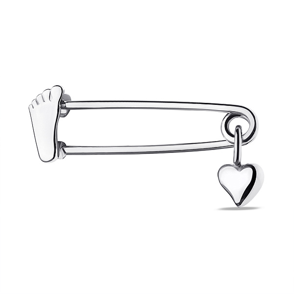 Серебряная булавка с подвеской (арт. 7511/Бр2/013) – изображение 1